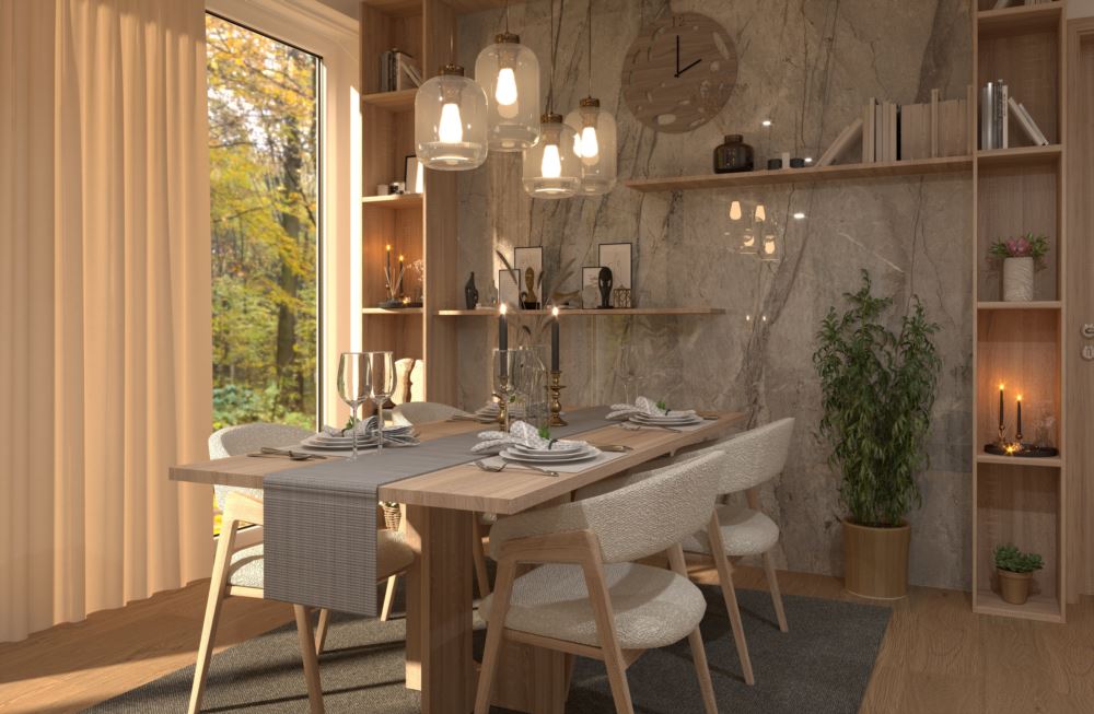 Modern Cozy Dining Room