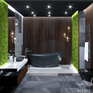 Dark Moss Wooden Bathroom_01
