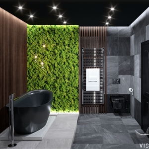 Dark Moss Wooden Bathroom_04