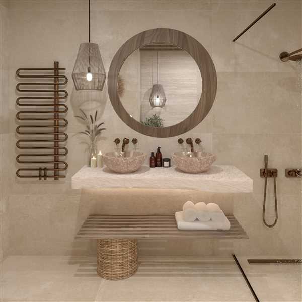 Earthy Washroom Oasis