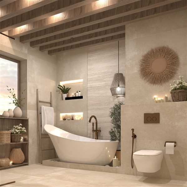 Earthy Washroom Oasis