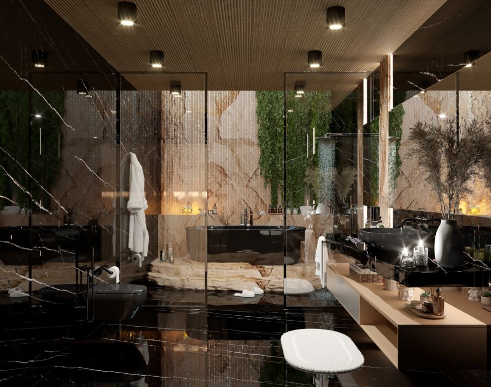 Midnight Marble Suit