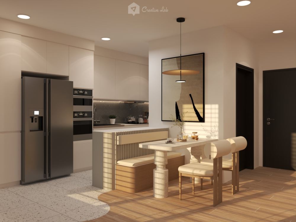 Ruhiel_Dining Area + Kitchen